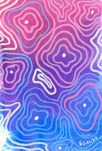 pink and blue